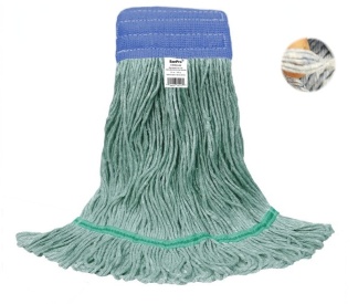 24 oz Green Loop Mop with Blue Wide Band
